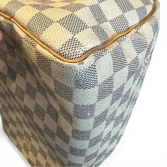 LV Speedy 25 Damier AzurAuthentic Louis Vuitton Satchelwith COA